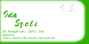 ida szeli business card